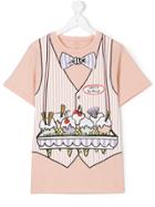 Stella Mccartney Kids Uniform Print T-shirt - Pink & Purple