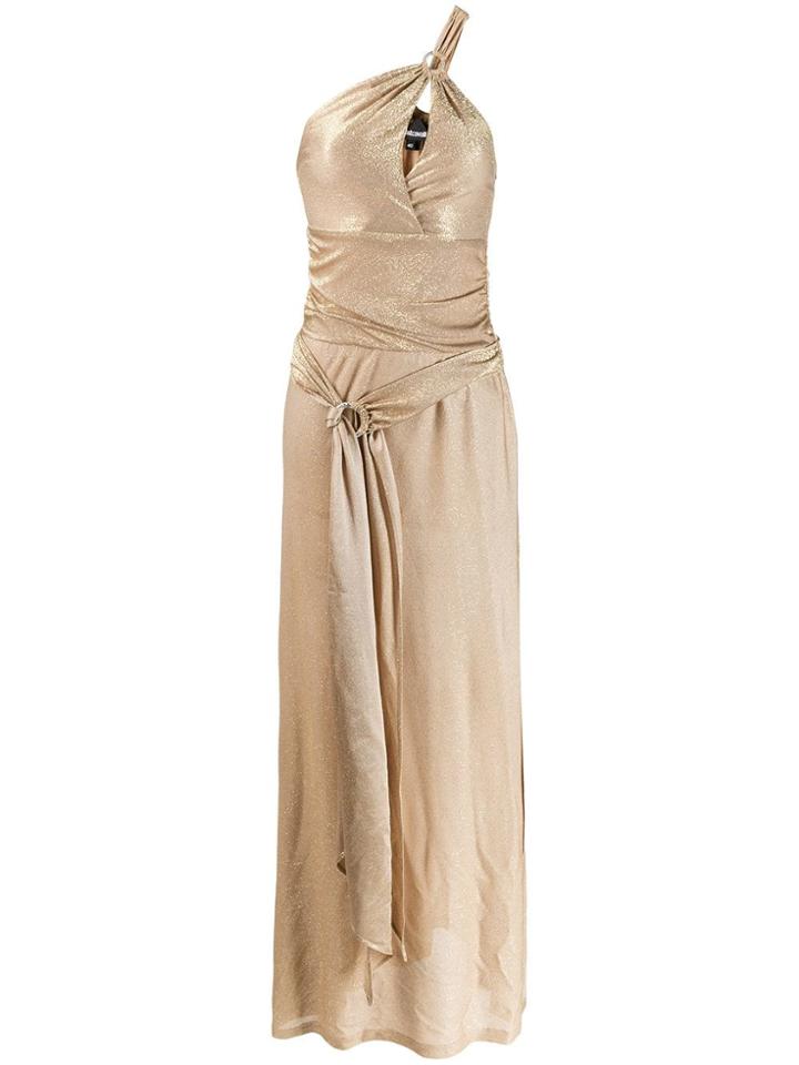 Just Cavalli Long Lurex Ring Dress - Metallic