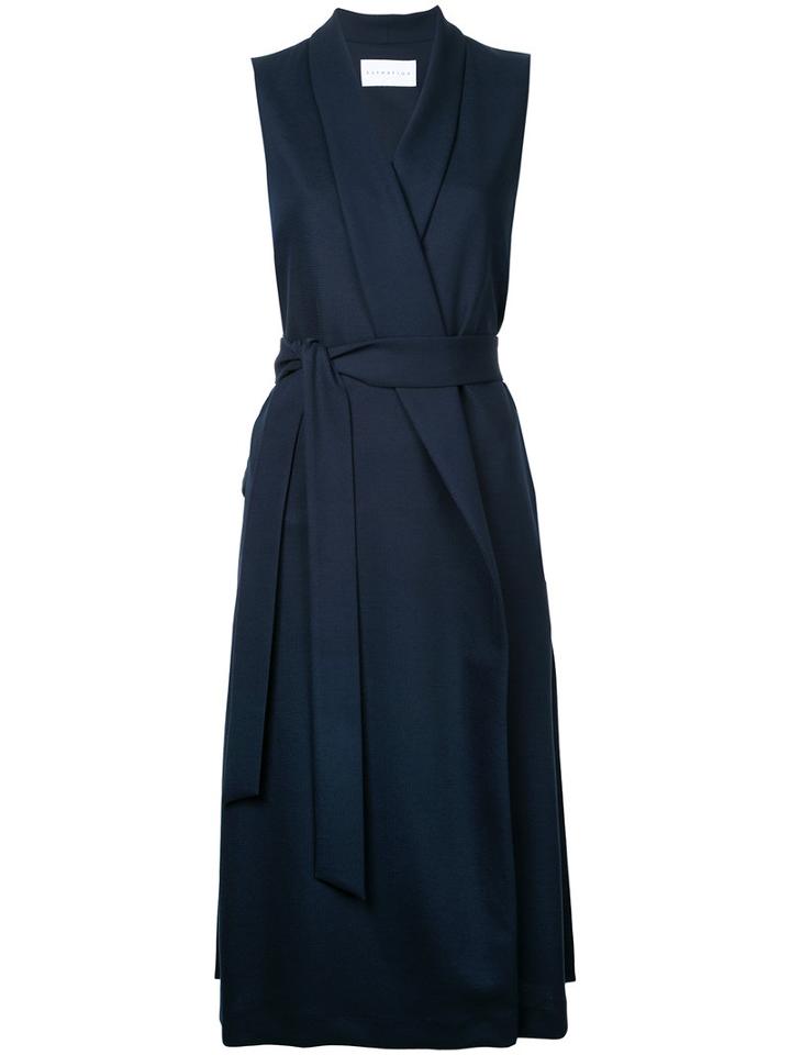 Estnation - Longline Gilet - Women - Cotton - 38, Blue, Cotton