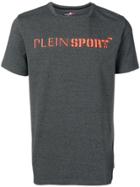 Plein Sport Logo Print Crew Neck T-shirt - Grey
