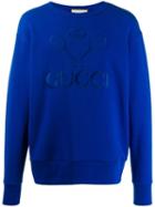 Gucci Tennis Embroidered Sweatshirt - Blue