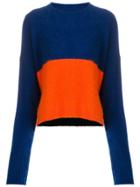 Diesel Colour Block Sweater - Blue