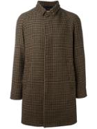 Sealup Houndstooth Pattern Coat, Men's, Size: 54, Brown, Wool