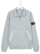 Stone Island Kids Zipped Jacket, Boy's, Size: 14 Yrs, Grey