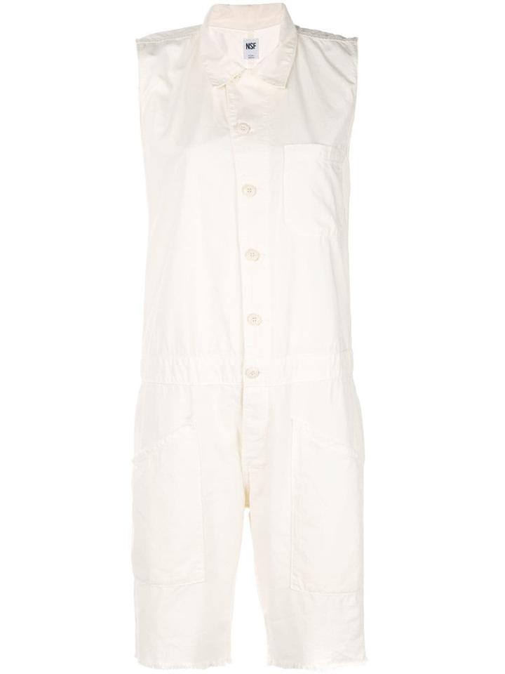 Nsf Albanny Shirt Jumpsuit - White