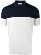 Colour Block Polo Shirt - Men - Cotton - 54, Blue, Cotton, Brunello Cucinelli