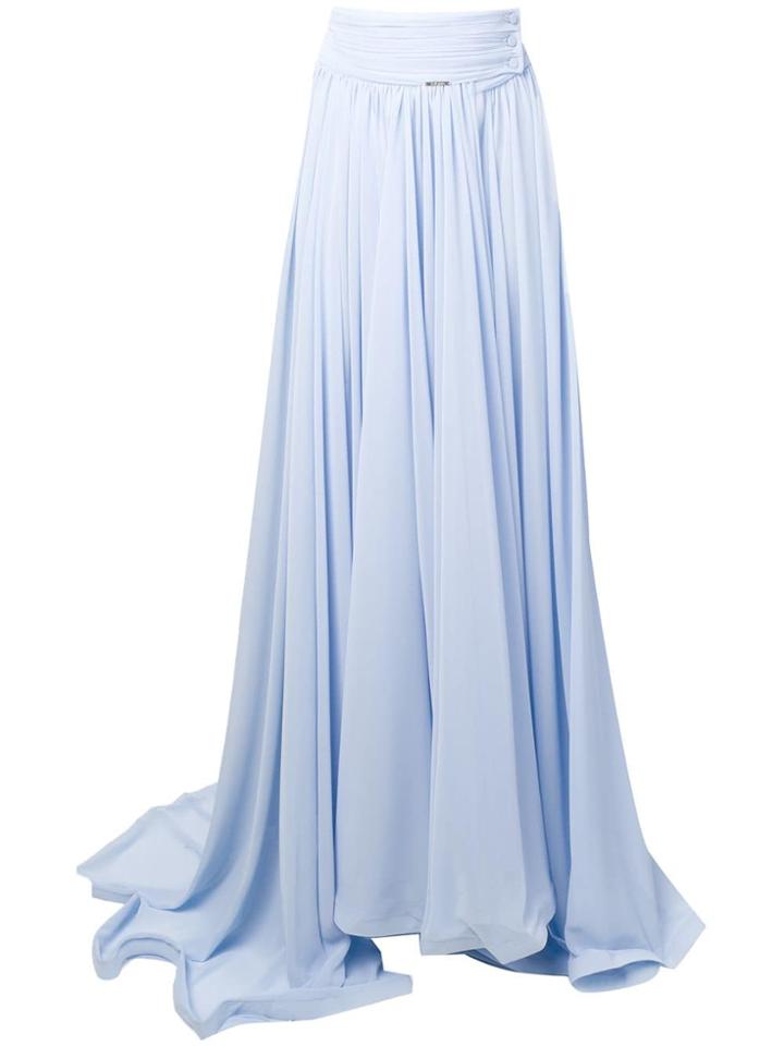 Styland Pleated Maxi Skirt - Blue