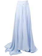 Styland Pleated Maxi Skirt - Blue