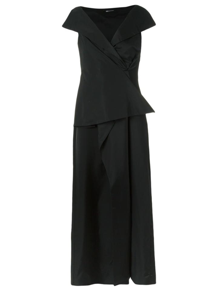 Uma Raquel Davidowicz Long Asymmetric Dress - Black