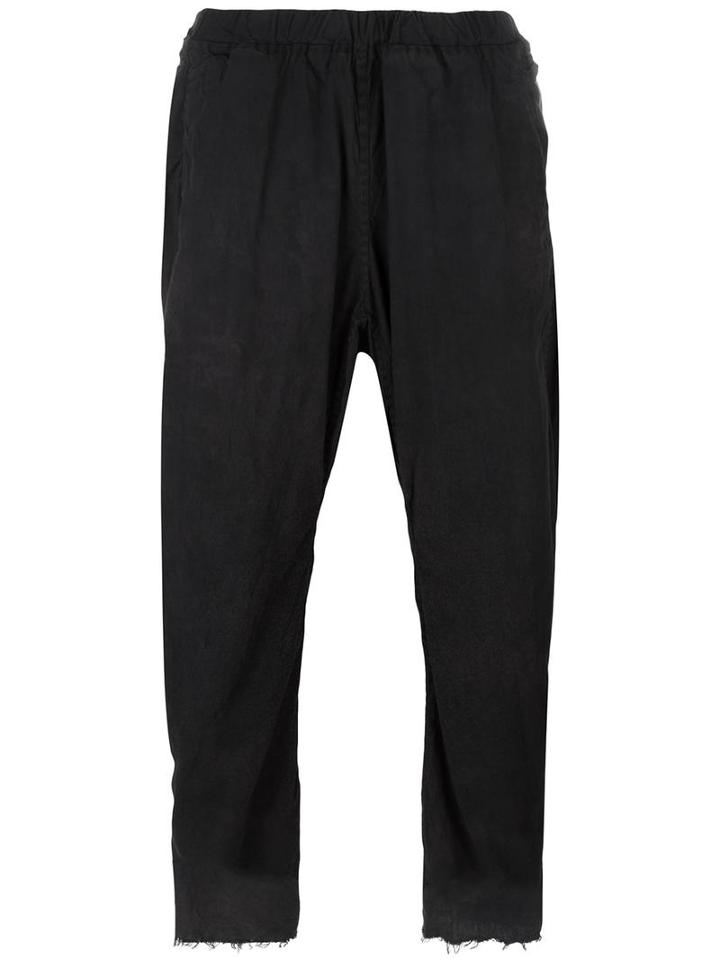 Atelier Suppan 'oakgaii' Tapered Trousers, Men's, Size: 1, Black, Cotton