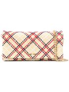 Miu Miu Stitch Detail Clutch - Nude & Neutrals