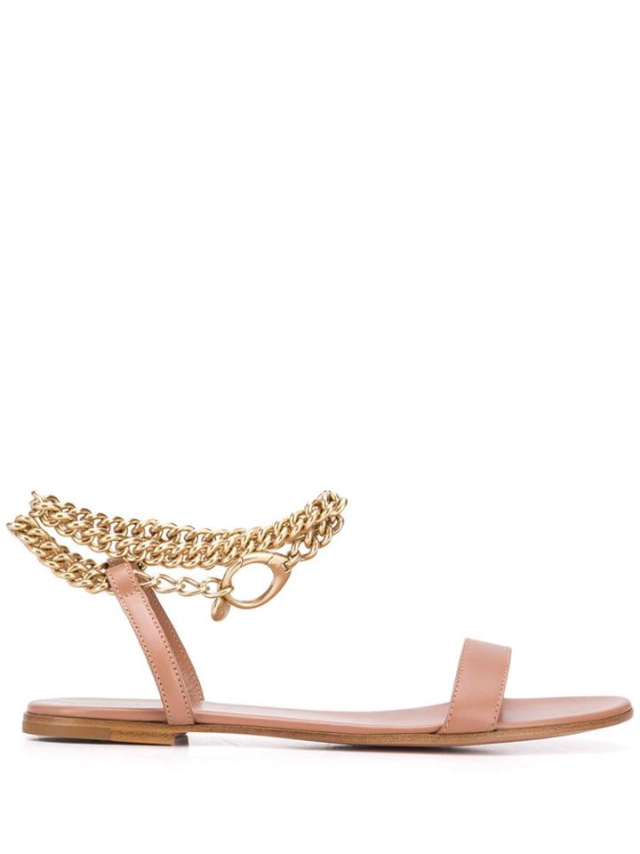 Gianvito Rossi Open Toe Sandals - Neutrals