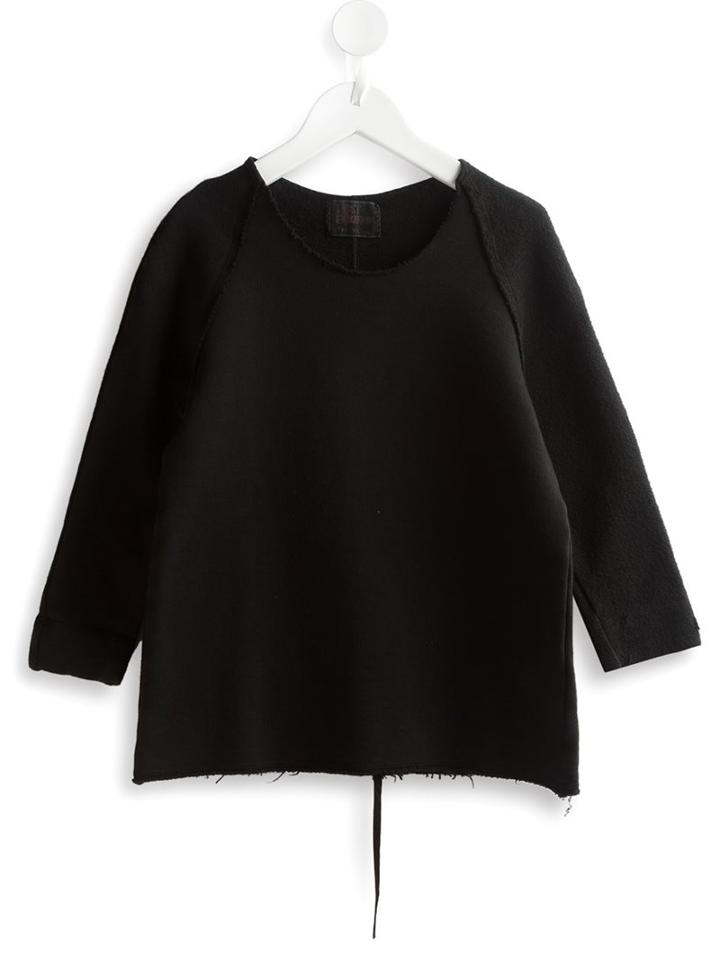 Lost And Found Kids - Exposed Seam Sweatshirt - Kids - Cotton - 6 Yrs, Boy's, Black
