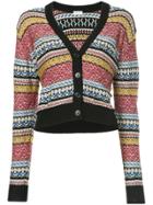Saint Laurent Jacquard Stripe Cardigan - Multicolour