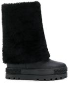 Casadei Flatform Boots - Black