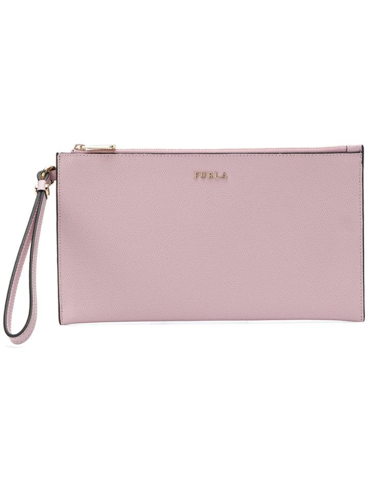 Furla Babylon Clutch - Pink & Purple