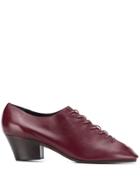 Lemaire Lace-up Detail Mules - Red