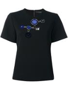 David Koma Geometric Appliqué T-shirt