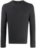 Tagliatore Crew-neck Knitted Jumper - Grey