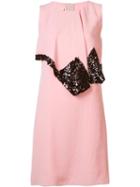 Marni Sequin Embellished Draped Dress, Women's, Size: 44, Pink/purple, Silk/viscose/acetate