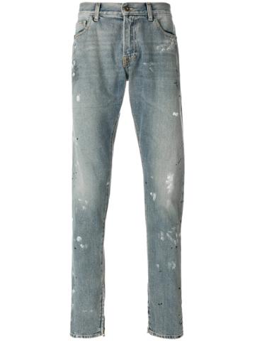 Ih Nom Uh Nit Paint Smear Jeans - Blue