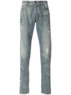 Ih Nom Uh Nit Paint Smear Jeans - Blue