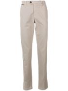 Eleventy Slim Trousers - Nude & Neutrals