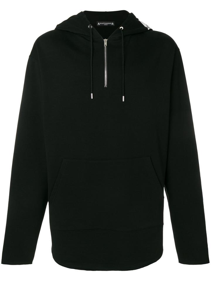 Mastermind World Skull Print Hooded Sweatshirt - Black