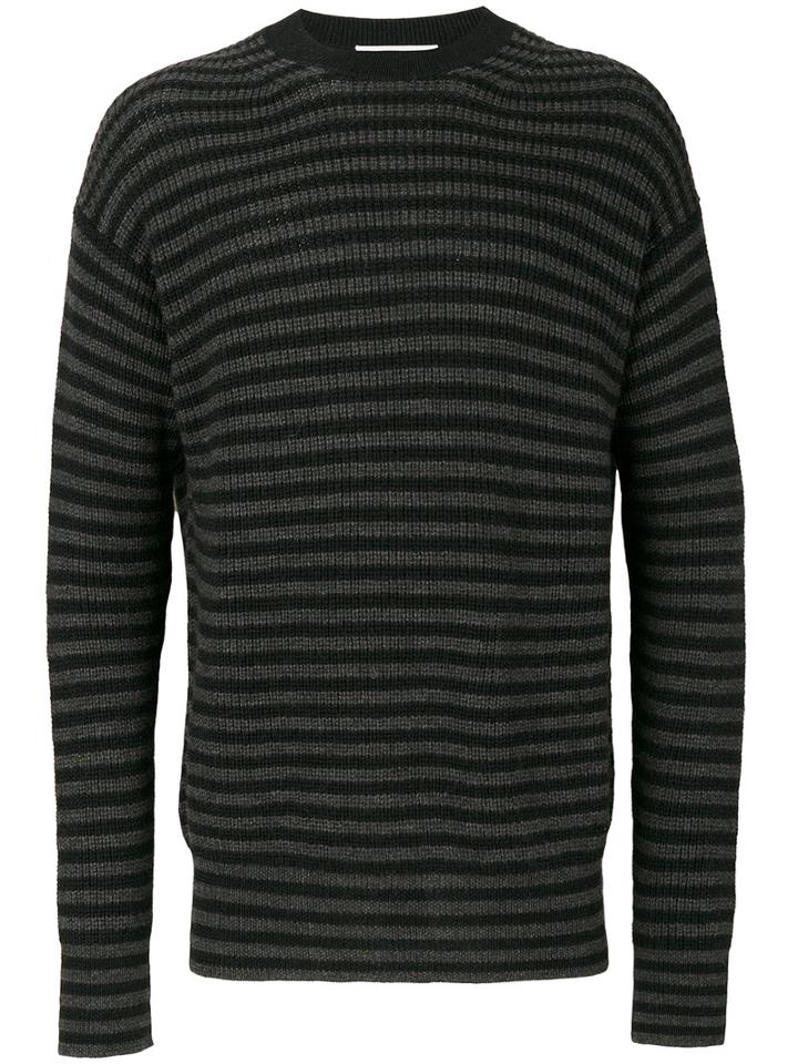 Mcq Alexander Mcqueen - Stripped Knitted Jumper - Men - Wool/alpaca - S, Black, Wool/alpaca