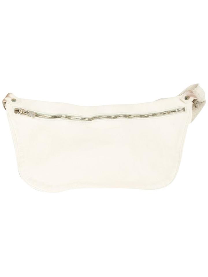 Guidi Zipped Crossbody Bag, Women's, White