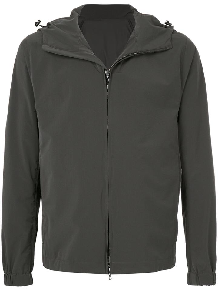 Attachment Zipped Hooded Sweatshirt - Grey