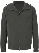Attachment Zipped Hooded Sweatshirt - Grey