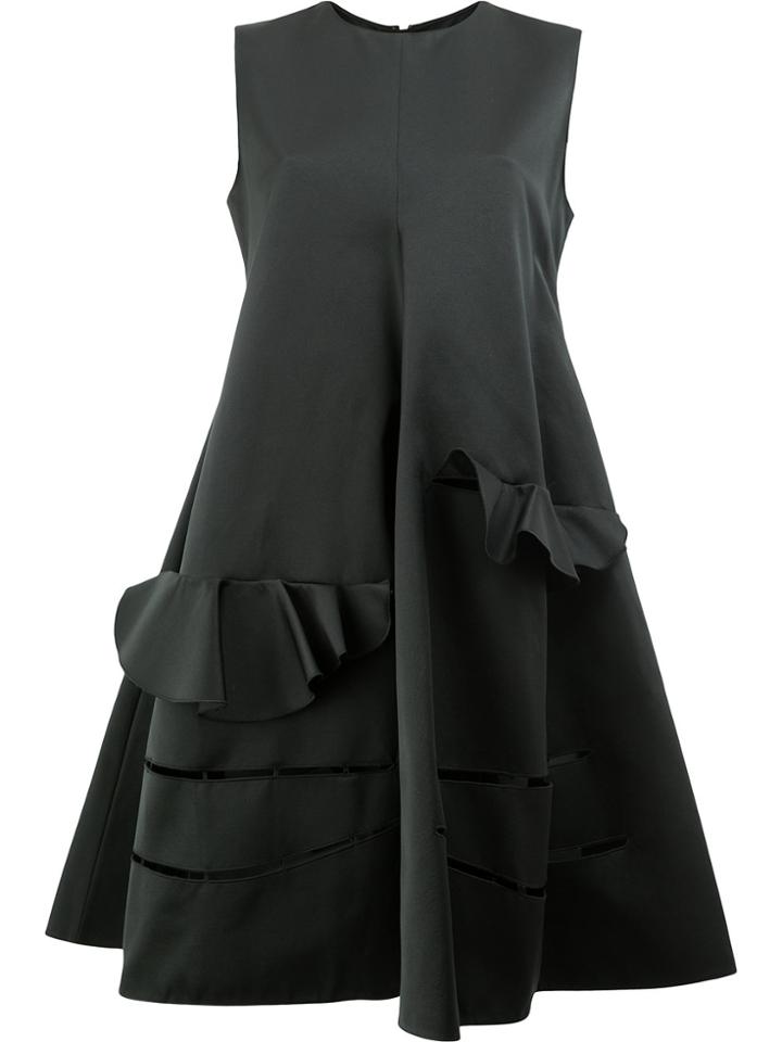 Maison Rabih Kayrouz Ruffled A-line Dress - Black