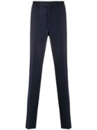 Brunello Cucinelli Striped Pattern Tailored Trousers - Blue