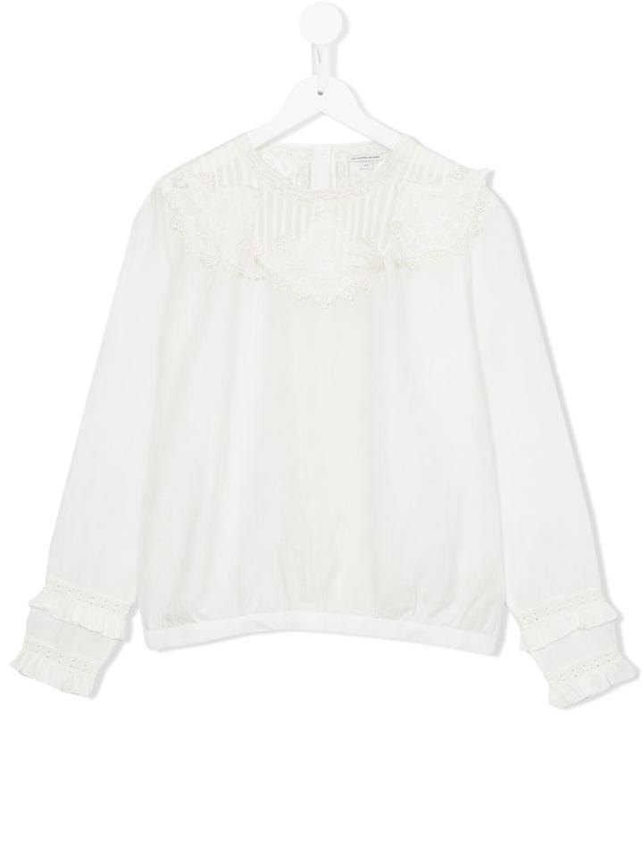 Les Coyotes De Paris Embroidered Sweatshirt, Girl's, Size: 16 Yrs, Nude/neutrals