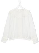 Les Coyotes De Paris Embroidered Sweatshirt, Girl's, Size: 16 Yrs, Nude/neutrals