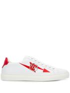 Philipp Plein Red Arrow Sneakers - White