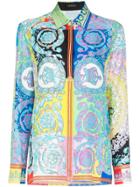 Versace Floral Print Silk Shirt - A7000 Multicoloured