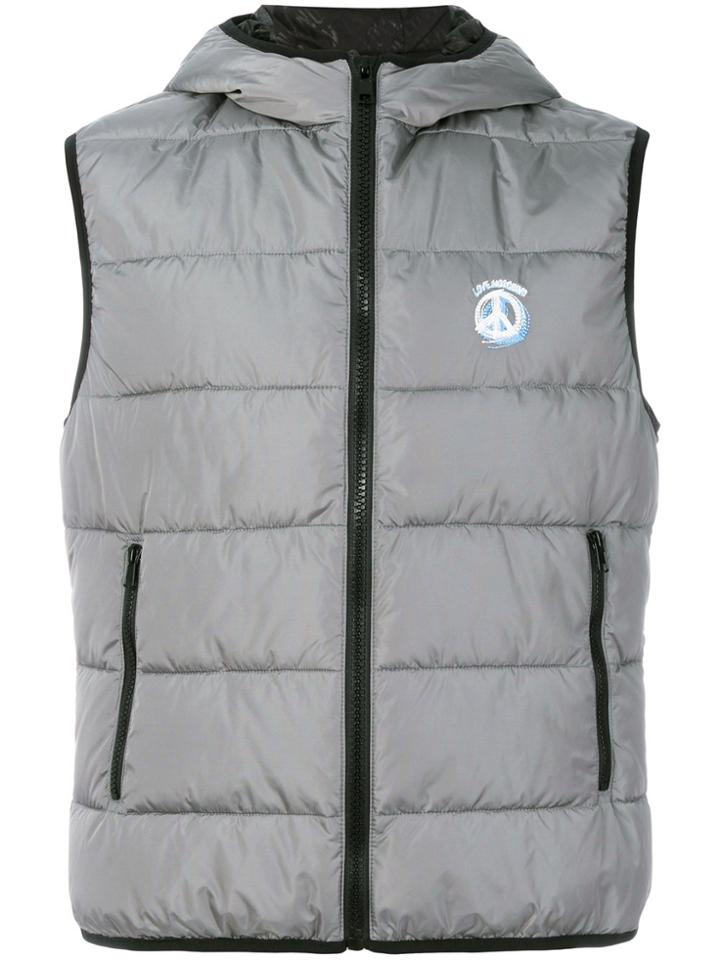 Love Moschino Hooded Gilet - Grey