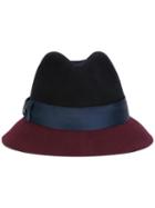 Eugenia Kim Colour Block Hat, Women's, Red, Polyester/wool