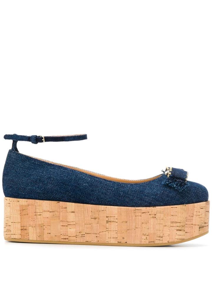 Salvatore Ferragamo Varina To Jeans Pumps - Blue