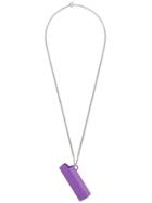 Ambush Lighter Case Necklace - Purple