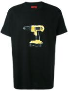 424 Fairfax - Drill-design T-shirt - Men - Cotton - S, Black, Cotton
