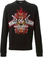 Dsquared2 Matrioska Print Sweatshirt, Men's, Size: Large, Black, Cotton