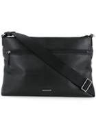 Cerruti 1881 - Front Pocket Shoulder Bag - Men - Calf Leather - One Size, Black, Calf Leather