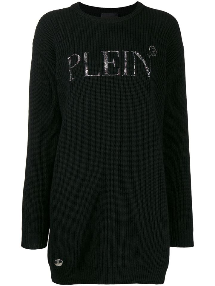 Philipp Plein Crystal-embellished Jumper - Black