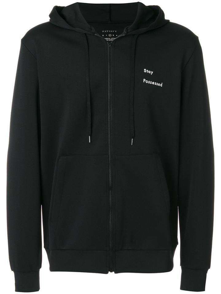 Satisfy Zip Up Hoodie - Black