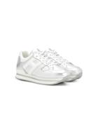 Hogan Kids Low Top Platform Sneakers - Silver