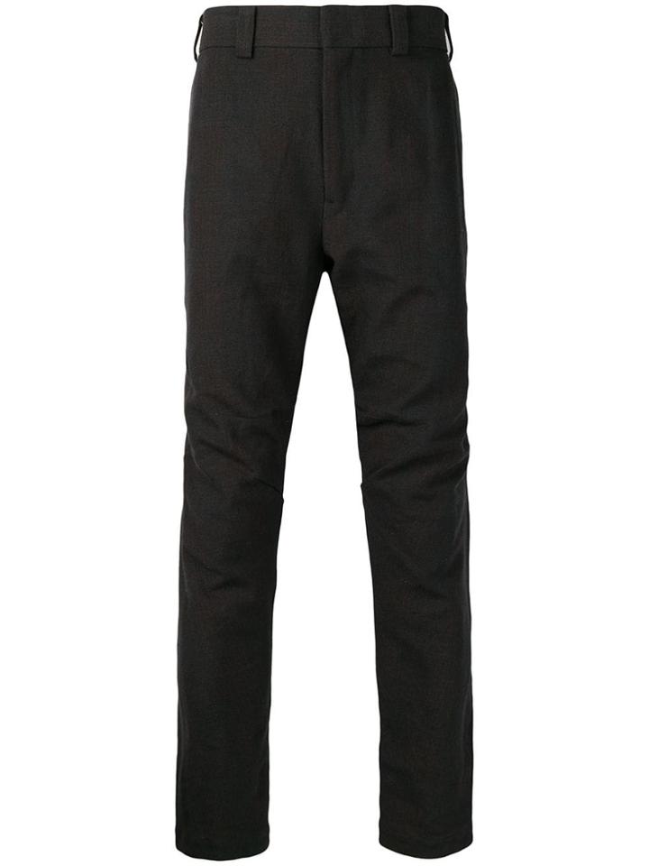 Devoa High Waisted Slim Fit Trousers - Black