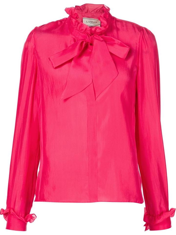Lanvin Pussy Bow Blouse